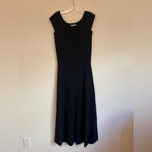 Gabriela Hearst Classic Navy sweater Maxi Dress Sz Medium